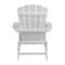 Flash Furniture White All-Weather Folding Adirondack Chairs, PK 2 2-JJ-C14505-WH-GG - alternate 7